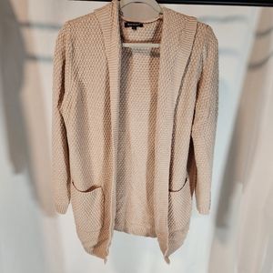 Beecarchil long sleeve hoodie cardigan size L